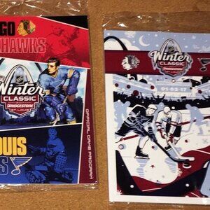 2 Pack Sealed 2017 Winter Classic Game Programs Blackhawks Vs St Louis Blues New